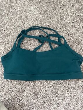Strappy Teal Sports Bra - LSKD